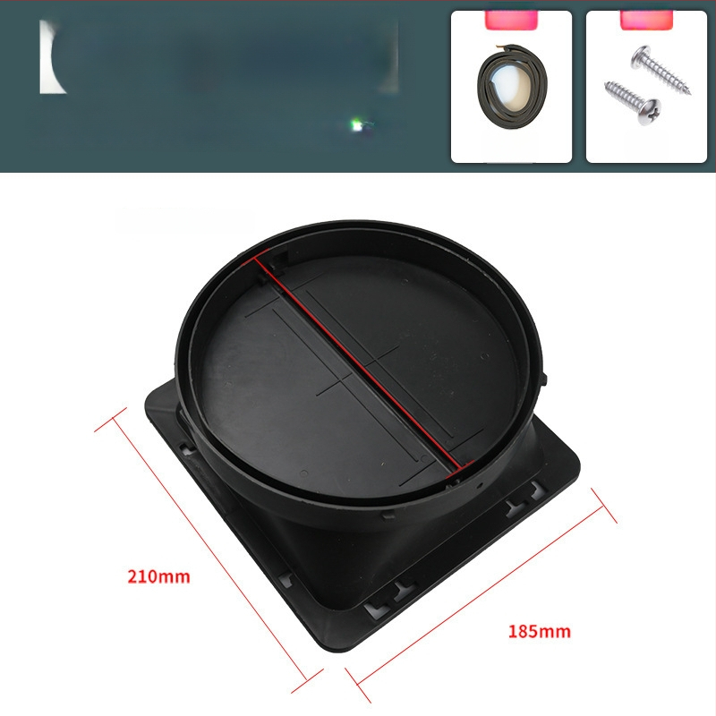 Аксесоари за кухненски аспиратор — въздушен изход с удебелена обратна клапа, ръчен монтаж, модел Въздушен изход, код YCF