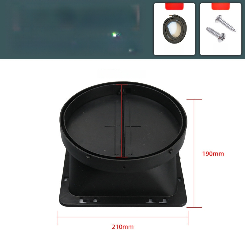 Аксесоари за кухненски аспиратор — въздушен изход с удебелена обратна клапа, ръчен монтаж, модел Въздушен изход, код YCF