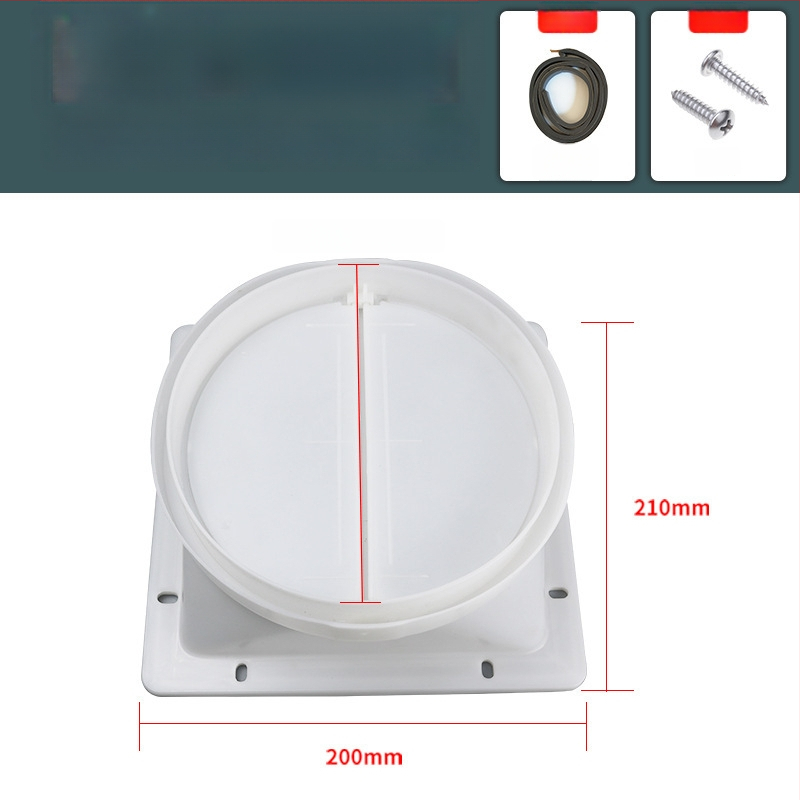 Аксесоари за кухненски аспиратор — въздушен изход с удебелена обратна клапа, ръчен монтаж, модел Въздушен изход, код YCF
