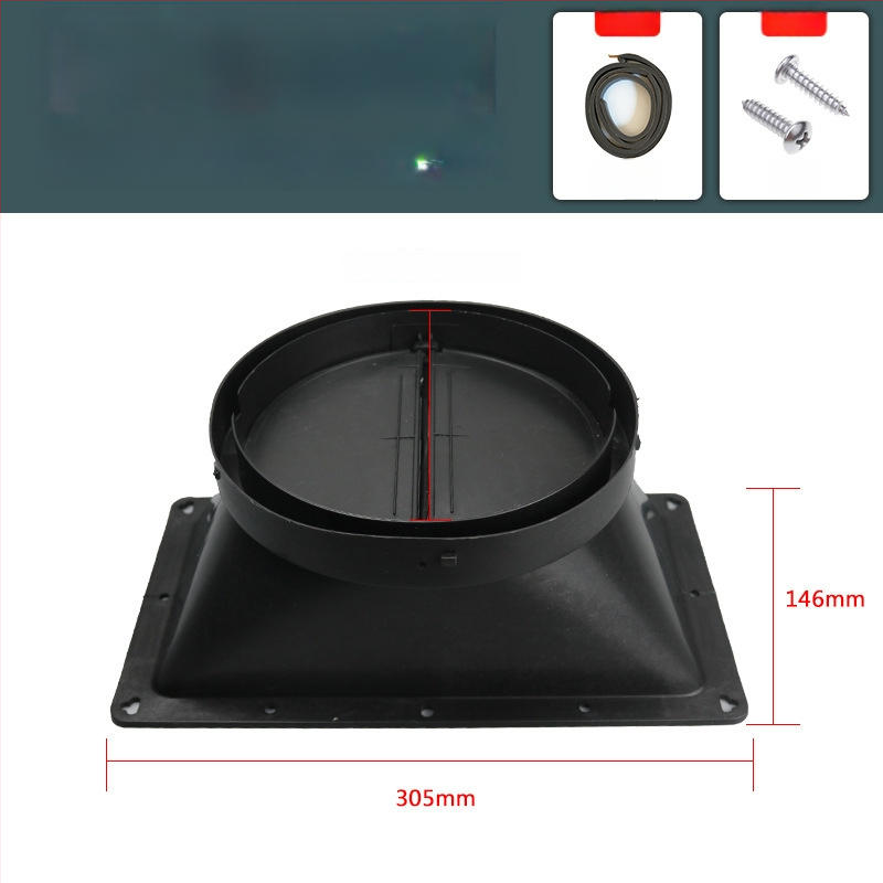 Аксесоари за кухненски аспиратор — въздушен изход с удебелена обратна клапа, ръчен монтаж, модел Въздушен изход, код YCF