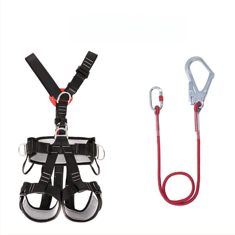 Hamă de siguranță pentru corpul întreg, cu cinci puncte și cârlige duble, pentru lucrări la înălțime în exterior