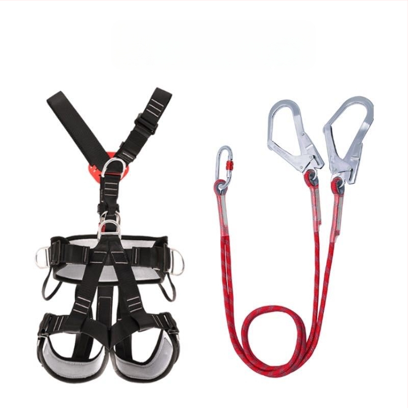 Hamă de siguranță pentru corpul întreg, cu cinci puncte și cârlige duble, pentru lucrări la înălțime în exterior