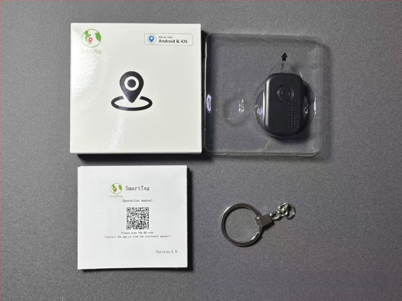 Android локатор против загуба с аларма за деца, възрастни и домашни любимци — Wi-Fi позициониране, обхват до 1000 м, батерия 220 мАч, тегло 10 г, съвместим с Android и iOS