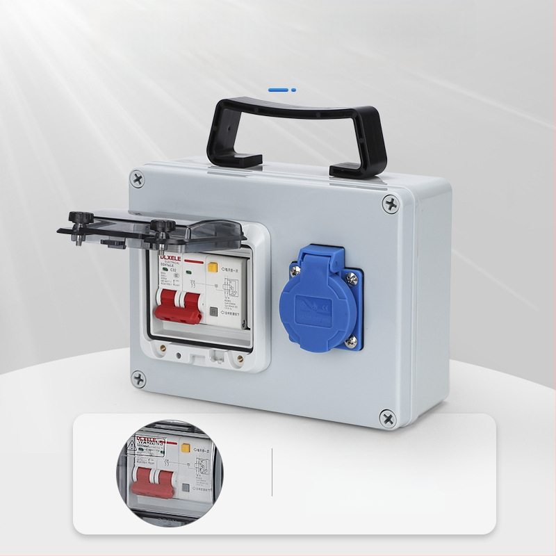 IP65 външна водоустойчива кутия за разпределение, повърхностно монтирана, с защита от утечки тока, 220V