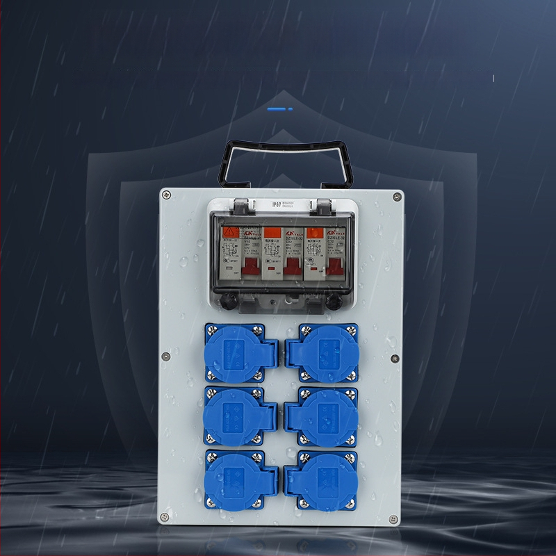IP65 външна водоустойчива кутия за разпределение, повърхностно монтирана, с защита от утечки тока, 220V
