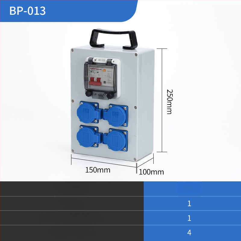 IP65 външна водоустойчива кутия за разпределение, повърхностно монтирана, с защита от утечки тока, 220V