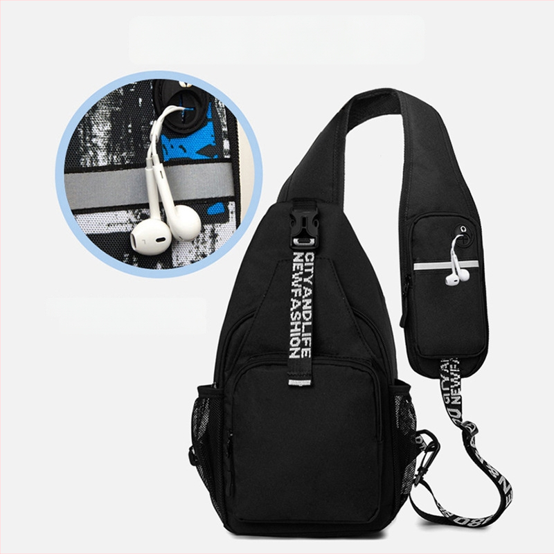 Vigoni férfi mellkas táska, Oxford anyag, utcai stílus, lélegző, vízálló, ultrakönnyű, antibakteriális, poliészter bélés