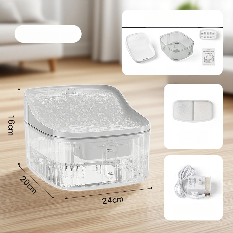 Διανομέας νερού κατοικιδίων, μάρκα TALLFLY, μοντέλο OP-1002, κατάλληλο για σκύλους και γάτες, αποσπώμενος, βάρος 0,65 kg