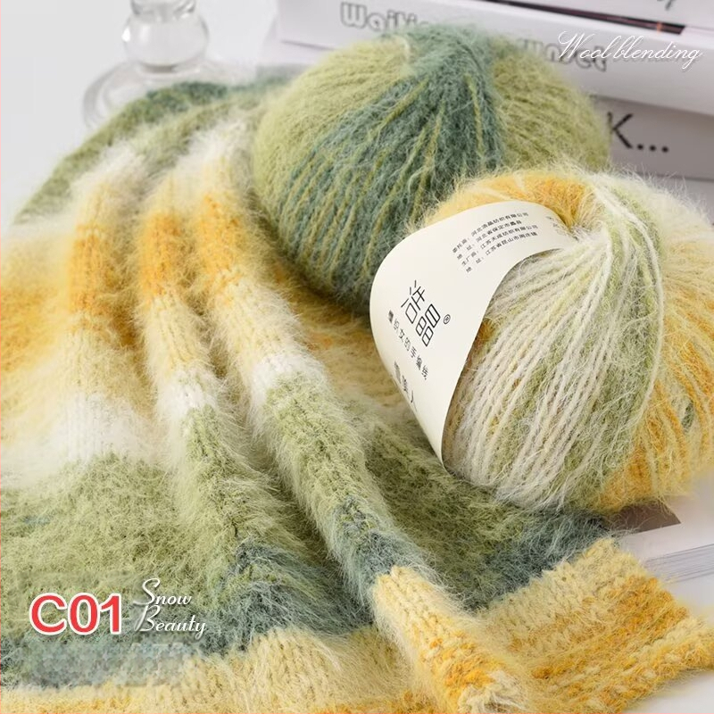 Μικτό νήμα μαλλιού, νήμα σε μπάλες, για ύφανση, Προέλευση: Κίνα