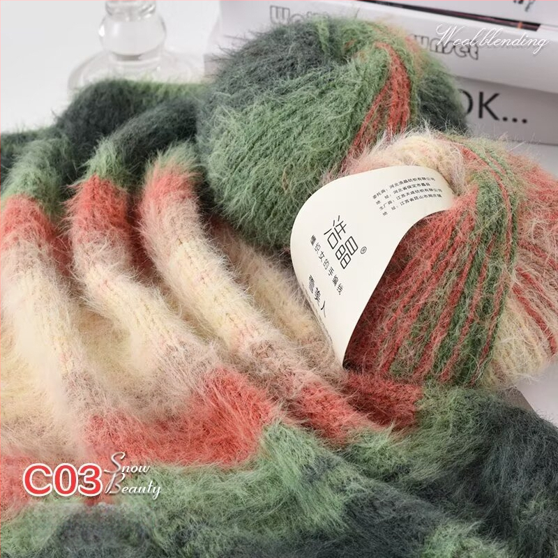 Μικτό νήμα μαλλιού, νήμα σε μπάλες, για ύφανση, Προέλευση: Κίνα