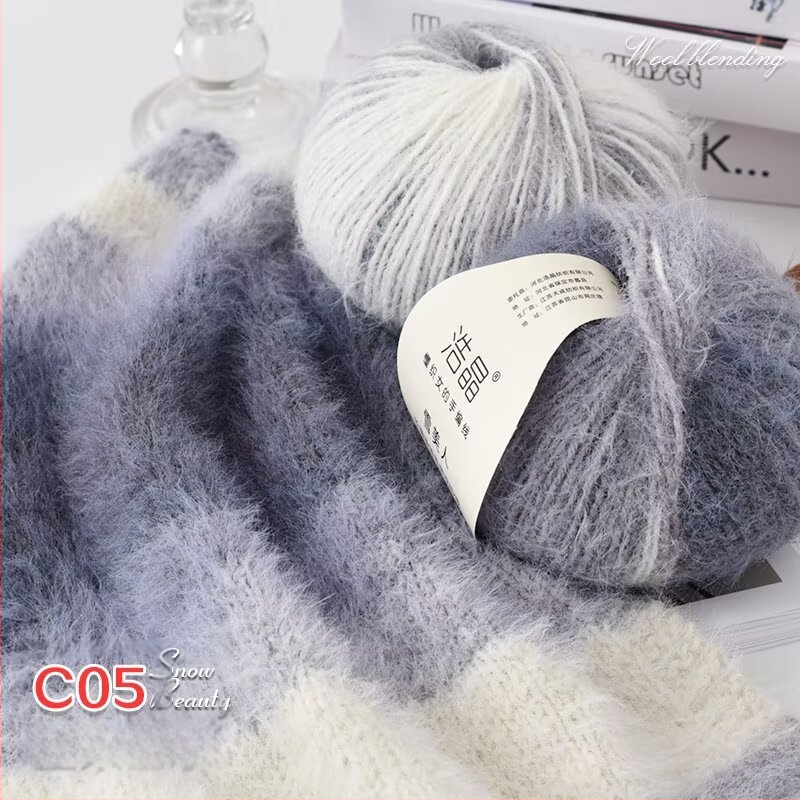 Μικτό νήμα μαλλιού, νήμα σε μπάλες, για ύφανση, Προέλευση: Κίνα