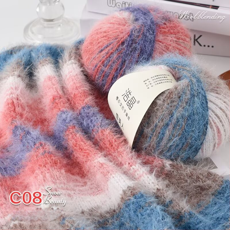 Μικτό νήμα μαλλιού, νήμα σε μπάλες, για ύφανση, Προέλευση: Κίνα