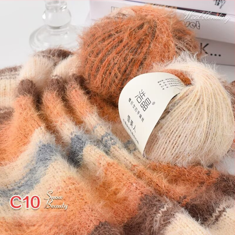 Μικτό νήμα μαλλιού, νήμα σε μπάλες, για ύφανση, Προέλευση: Κίνα