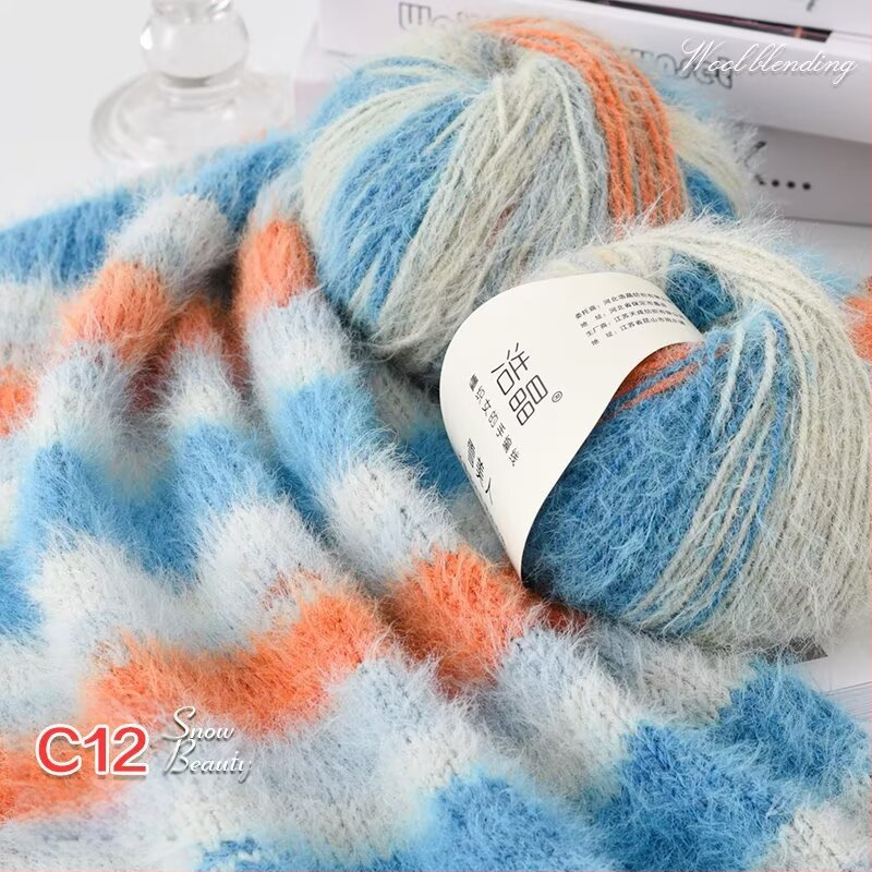 Μικτό νήμα μαλλιού, νήμα σε μπάλες, για ύφανση, Προέλευση: Κίνα