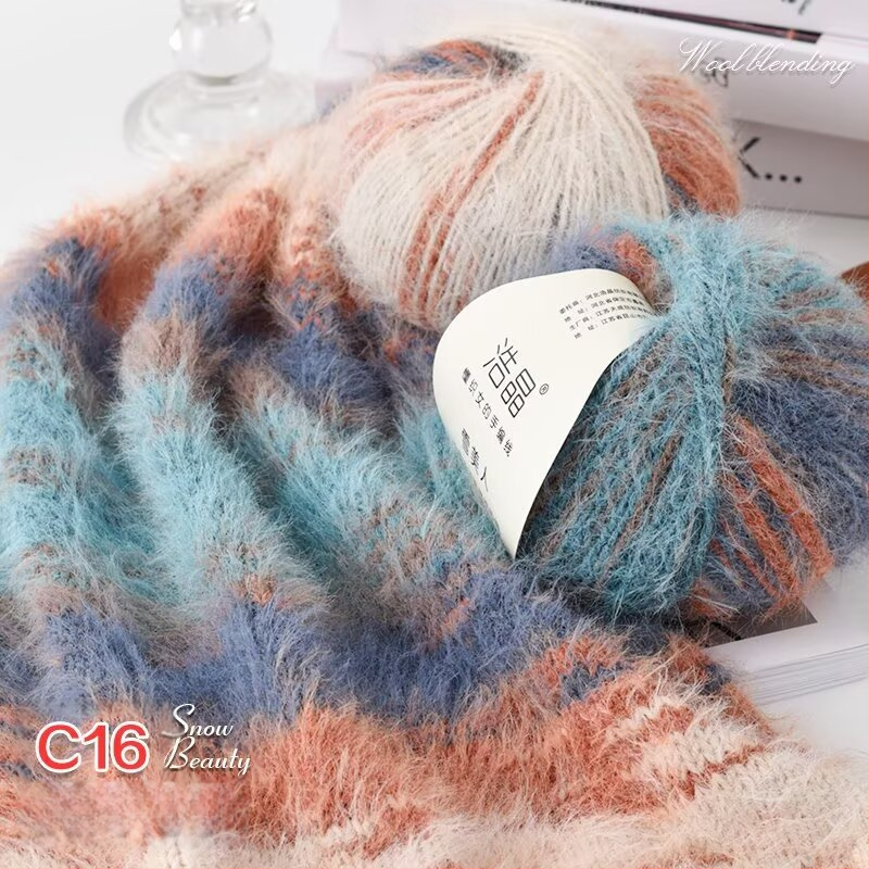 Μικτό νήμα μαλλιού, νήμα σε μπάλες, για ύφανση, Προέλευση: Κίνα