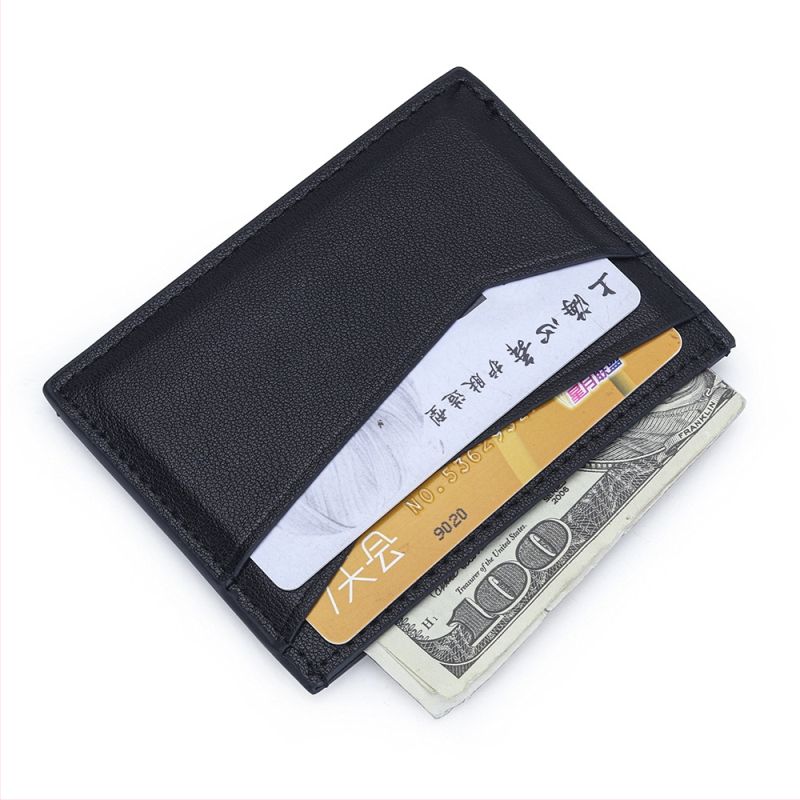 Odinis mini kortelių dėklas su kortelių kišenėmis, ID kišene ir monetų kišene — unisex, miesto minimalistinis stilius