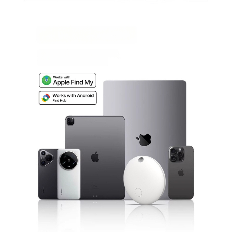 Локатор за проследяване на предмети за iOS и Android с двойна система, универсален локатор за изгубени вещи (батерия 220 мАч; безжична дистанция 20 м; тегло 7 g; материал PC)