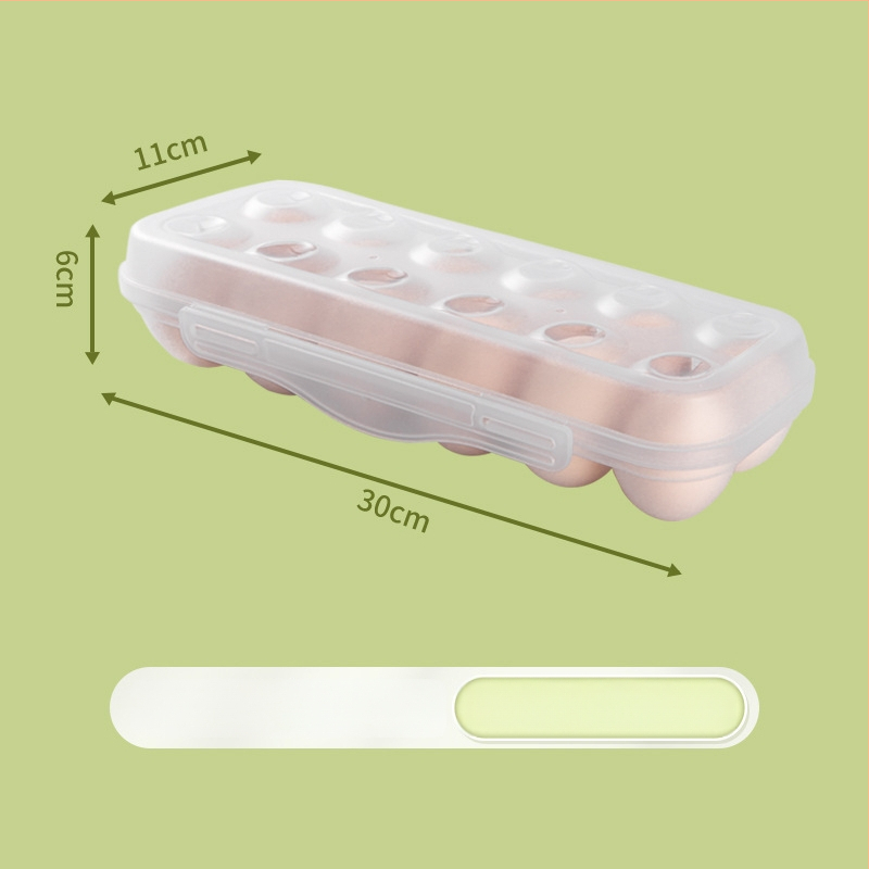 Cutie de depozitare a ouălor pentru camping cu sertar glisant – portabilă, menține prospețimea, etanșă, plastic alimentar