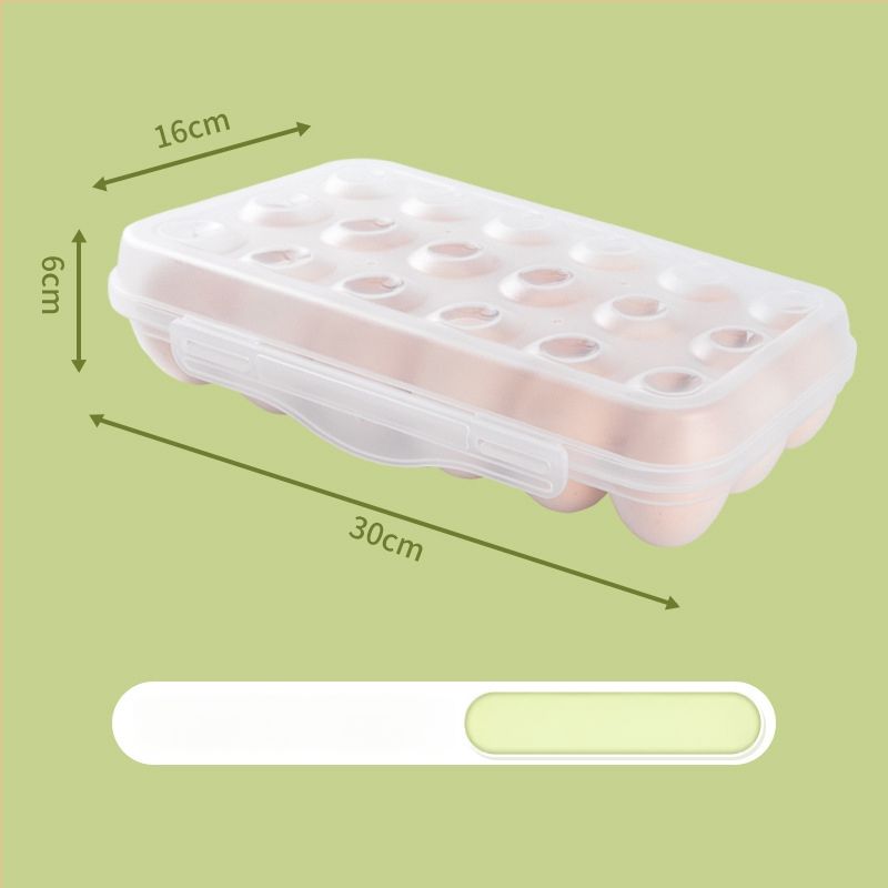 Cutie de depozitare a ouălor pentru camping cu sertar glisant – portabilă, menține prospețimea, etanșă, plastic alimentar