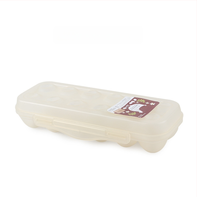 Cutie de depozitare a ouălor pentru camping cu sertar glisant – portabilă, menține prospețimea, etanșă, plastic alimentar