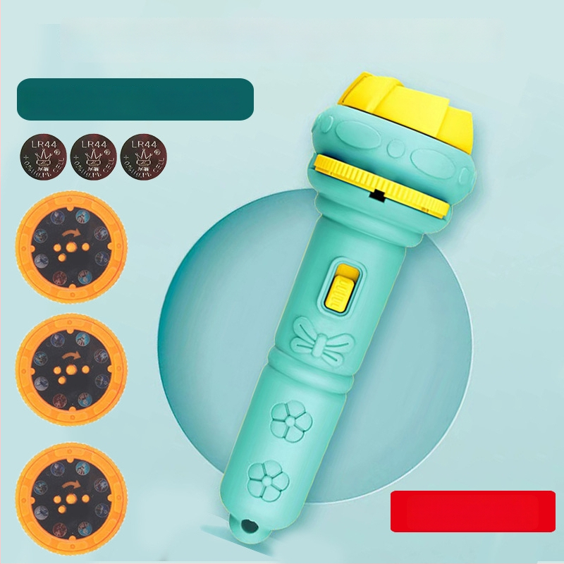 Παιδικό προβολικό φως-παιχνίδι με λάμψη και εκπαιδευτική λειτουργία, προβολέας με κινούμενα σχέδια (πλαστική κατασκευή; 4–6 ετών; λάμψη; εκπαιδευτικό)