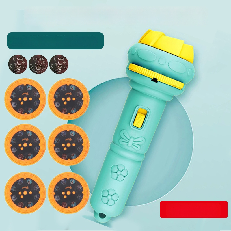 Παιδικό προβολικό φως-παιχνίδι με λάμψη και εκπαιδευτική λειτουργία, προβολέας με κινούμενα σχέδια (πλαστική κατασκευή; 4–6 ετών; λάμψη; εκπαιδευτικό)