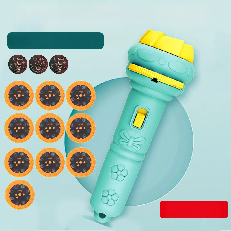 Παιδικό προβολικό φως-παιχνίδι με λάμψη και εκπαιδευτική λειτουργία, προβολέας με κινούμενα σχέδια (πλαστική κατασκευή; 4–6 ετών; λάμψη; εκπαιδευτικό)