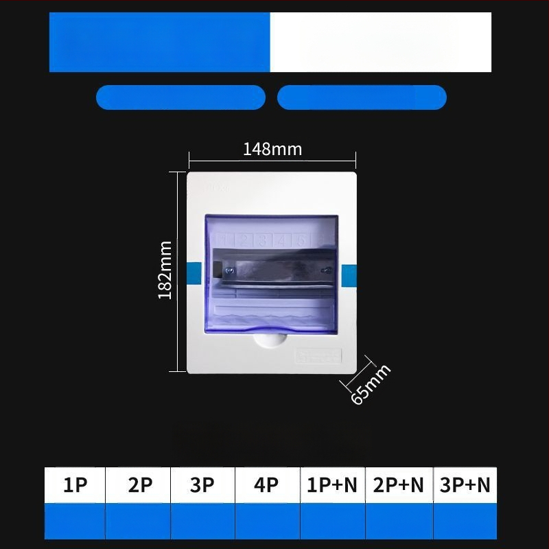 Пластмасов електрически разпределителен корпус PZ30, водоустойчив, за повърхностен или скрит монтаж, защита от течове