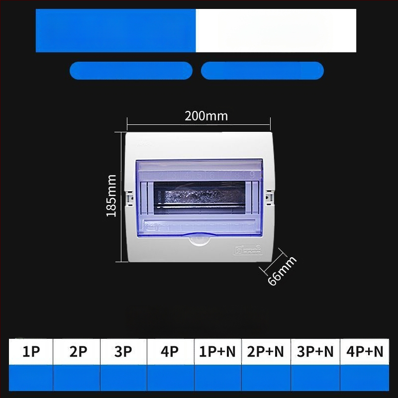 Пластмасов електрически разпределителен корпус PZ30, водоустойчив, за повърхностен или скрит монтаж, защита от течове