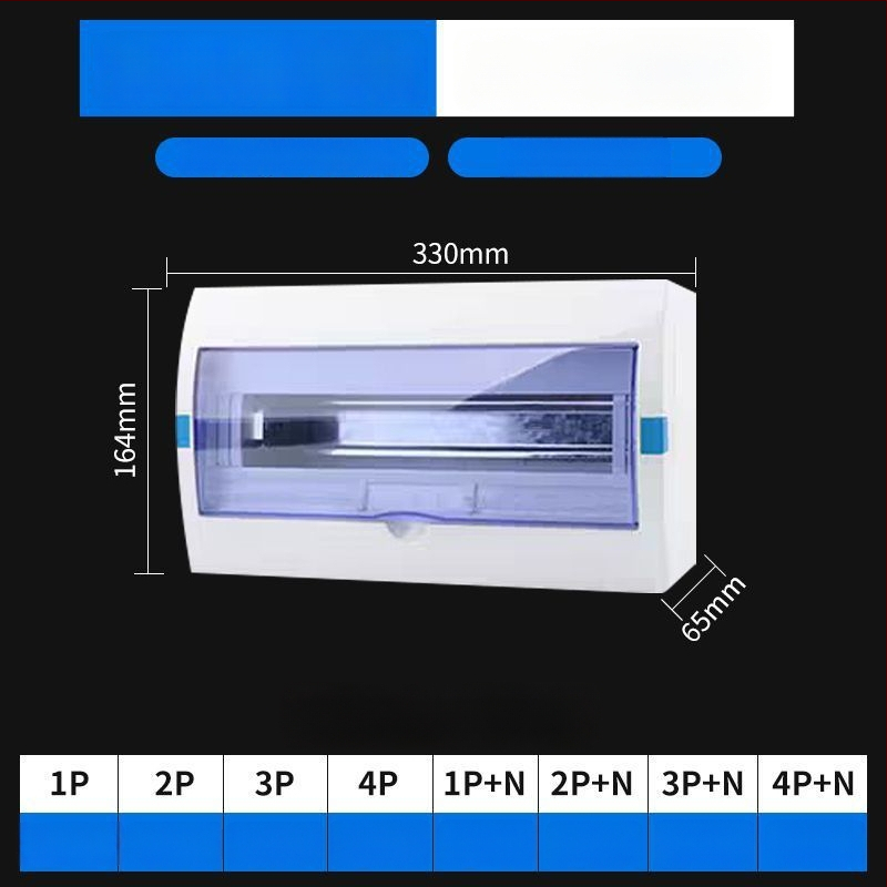 Пластмасов електрически разпределителен корпус PZ30, водоустойчив, за повърхностен или скрит монтаж, защита от течове