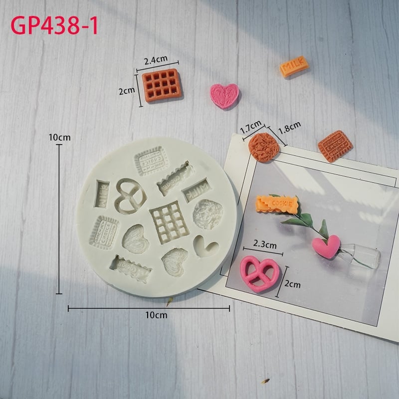 Кръгла силиконова форма за печива за кексове, бисквитки и вафли