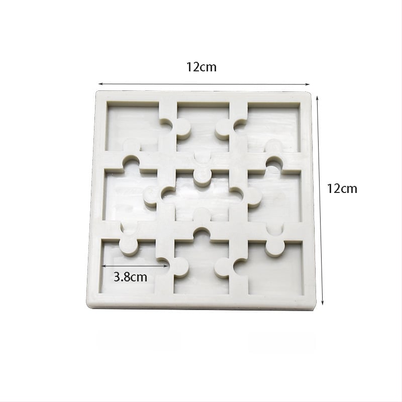 Силиконова форма за торта с форма на пъзел за декорация