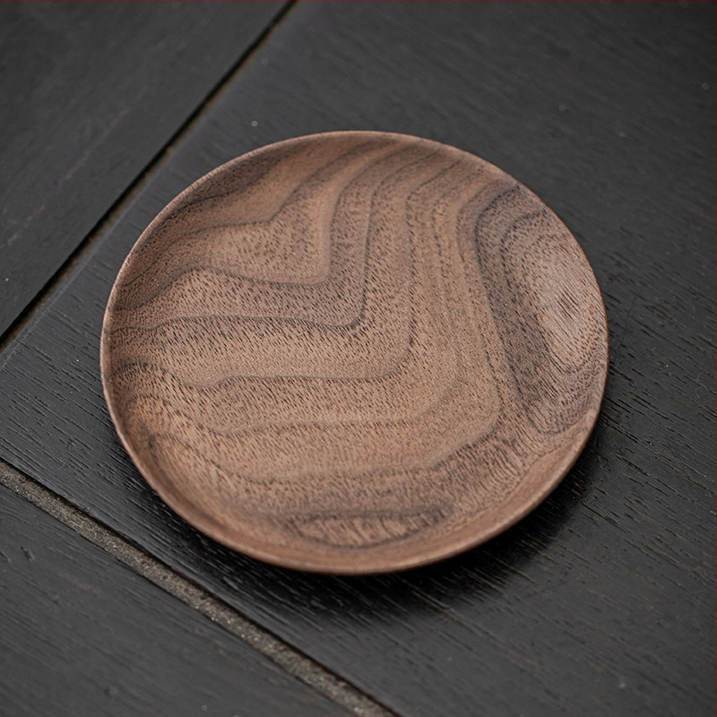 Podmetač za šalicu od orahovog drveta | Yixuan | Kineski stil | Lagani luksuz retro