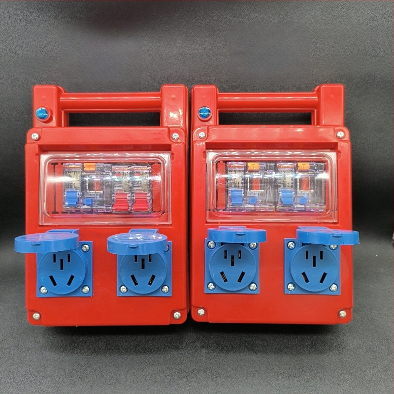 Портативна разпределителна кутия за строителни обекти, 8 канала, мобилна, IP22, ABS корпус, 10 A