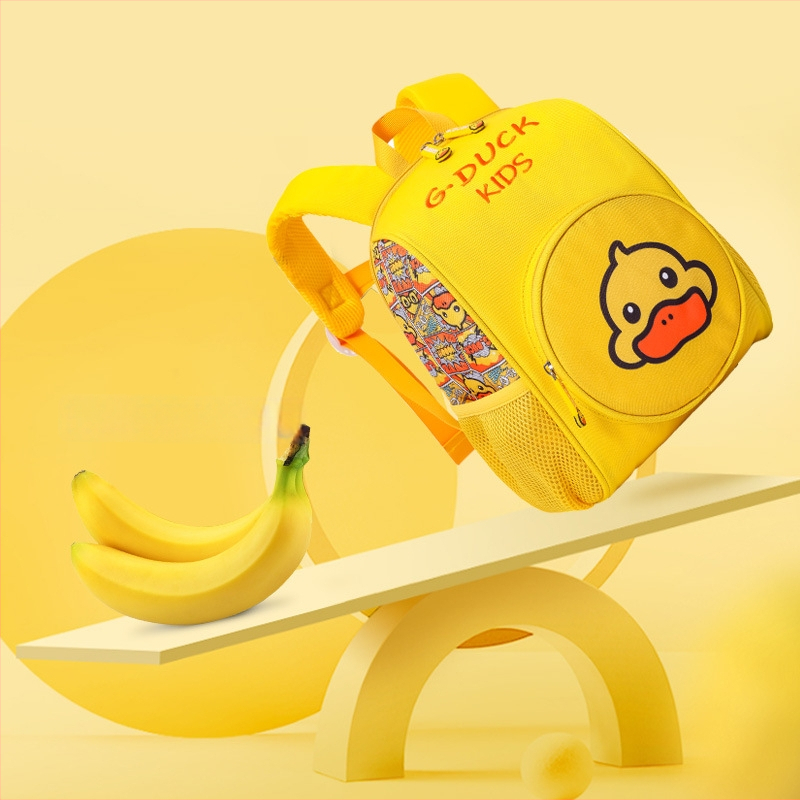 Orang laste kooli seljakott anti-varguse funktsiooniga, mänguline ja armas stiil, diving materjal, trükidisain