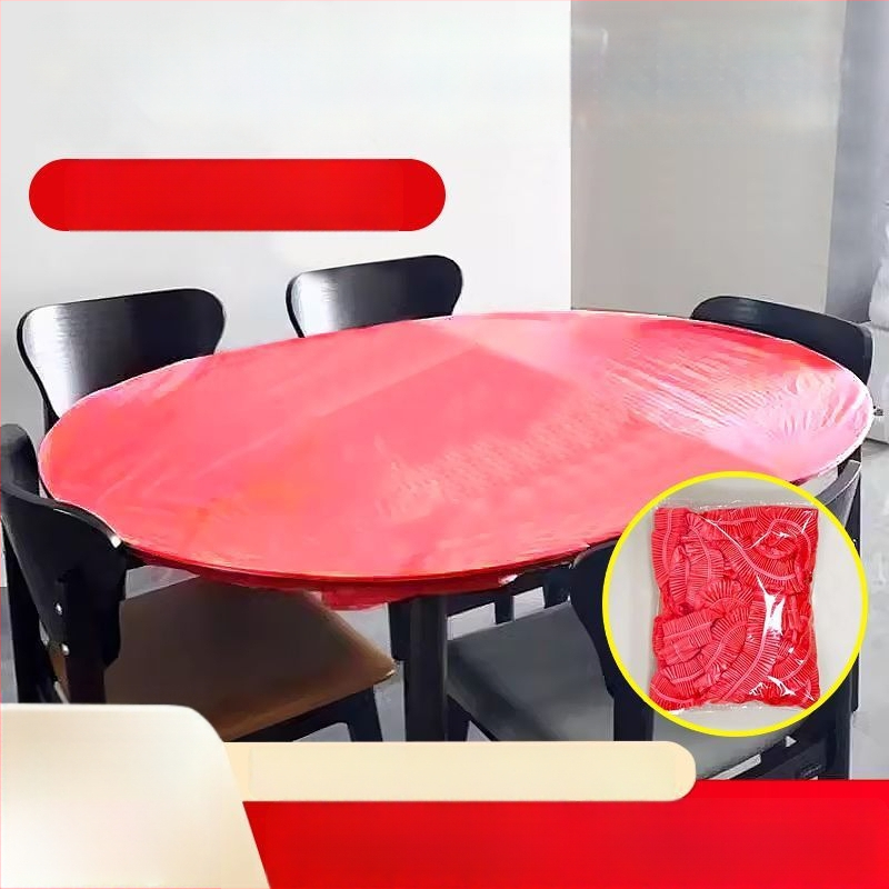 Jednokratni stolnjak sa šnurnicom i elastičnom trakom, ojačane verzije, otporno na ulje i vodu, za četvrtaste i kružne stolove, otporno na vjetar