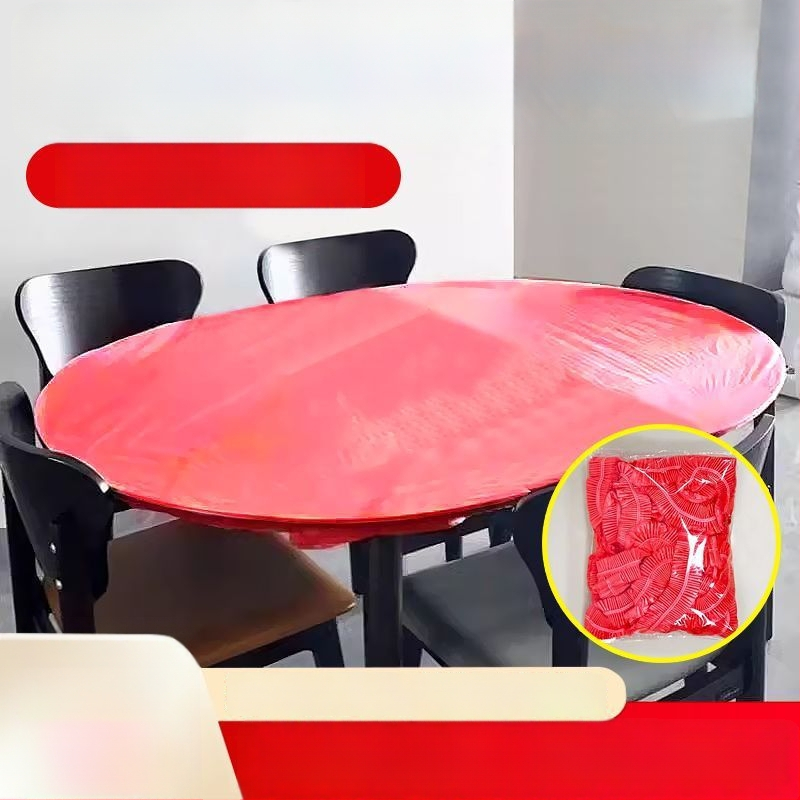 Jednokratni stolnjak sa šnurnicom i elastičnom trakom, ojačane verzije, otporno na ulje i vodu, za četvrtaste i kružne stolove, otporno na vjetar
