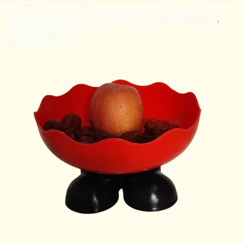 Високопоставена плодова чиния с дренаж, PET, свеж и сладък стил, модел с решетка