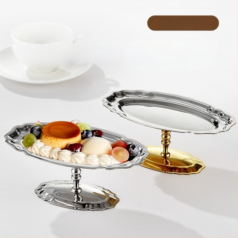 Десертна чашка от неръждаема стомана с ивици, INS стил