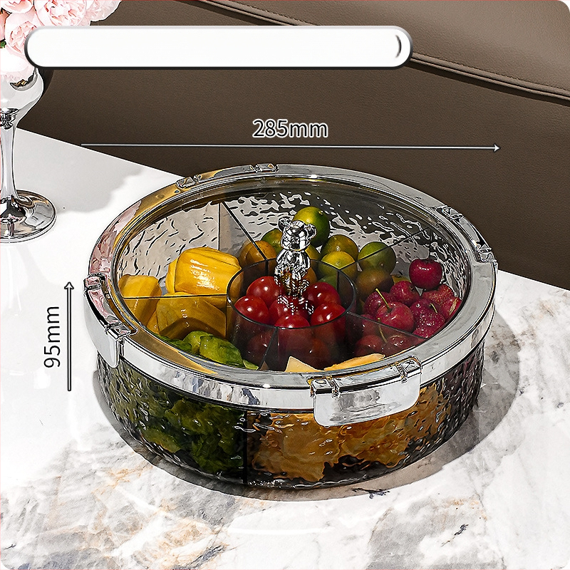 Пластмасова чиния за плодове със капак, прост стил, първокласно качество, марка: Друг