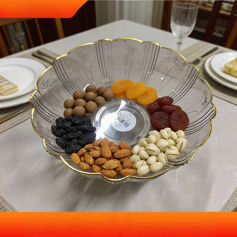 Плодова тава за сервиране, пластмасова, прост стил, код Rotating Fruit Tray 002, пускана през 2025