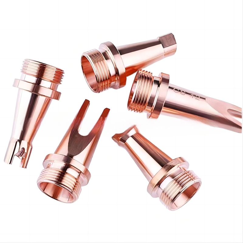 Ακροφύσιο συγκόλλησης λέιζερ από κόκκινο χαλκό — 380 A, πάστα κατάφραξης, σειρά ακροφυσίων συγκόλλησης λέιζερ (μοντέλα a, b, c, as, bs, cs, ds, es, fs)