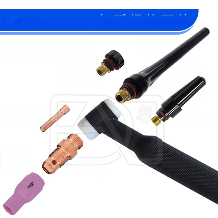 WP-17/18/26 TIG συγκόλληση τόξου με αργό – 10NS κράτημα ηλεκτροδίου, 13N πορσελάνινο στόμιο, νέος οδηγός άκρης