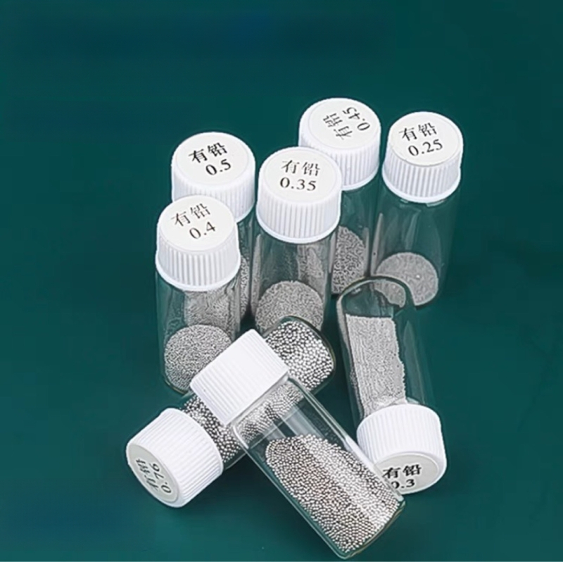 Μπίλες κασσίτερου για BGA, μολυβδινές, 25.000 τεμάχια σε μικρό μπουκαλάκι