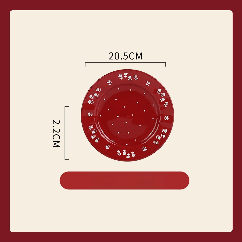 Porcelanski set za stolovanje – ojačani porcelan, pogodan za mikrovalnu pećnicu, lagani luksuzni retro stil, cvjetni uzorak, površina s glazurom u boji