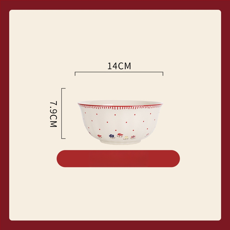 Porcelanski set za stolovanje – ojačani porcelan, pogodan za mikrovalnu pećnicu, lagani luksuzni retro stil, cvjetni uzorak, površina s glazurom u boji