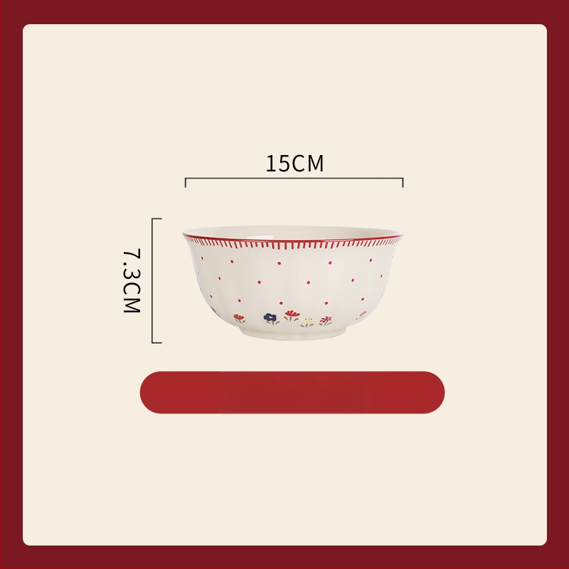 Porcelanski set za stolovanje – ojačani porcelan, pogodan za mikrovalnu pećnicu, lagani luksuzni retro stil, cvjetni uzorak, površina s glazurom u boji