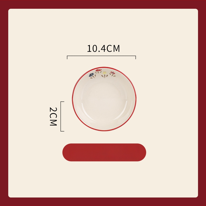 Porcelanski set za stolovanje – ojačani porcelan, pogodan za mikrovalnu pećnicu, lagani luksuzni retro stil, cvjetni uzorak, površina s glazurom u boji