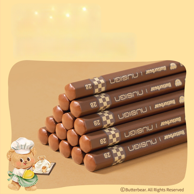 Дървен карандаш 2B/HB, в кутия, за писане и рисуване, за ученици в началното училище – Deli