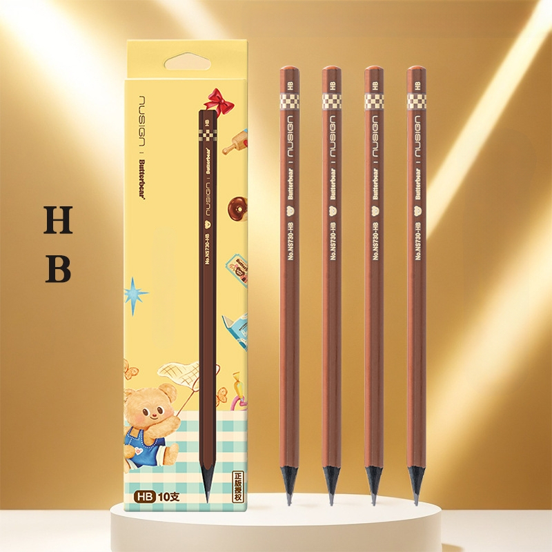 Дървен карандаш 2B/HB, в кутия, за писане и рисуване, за ученици в началното училище – Deli